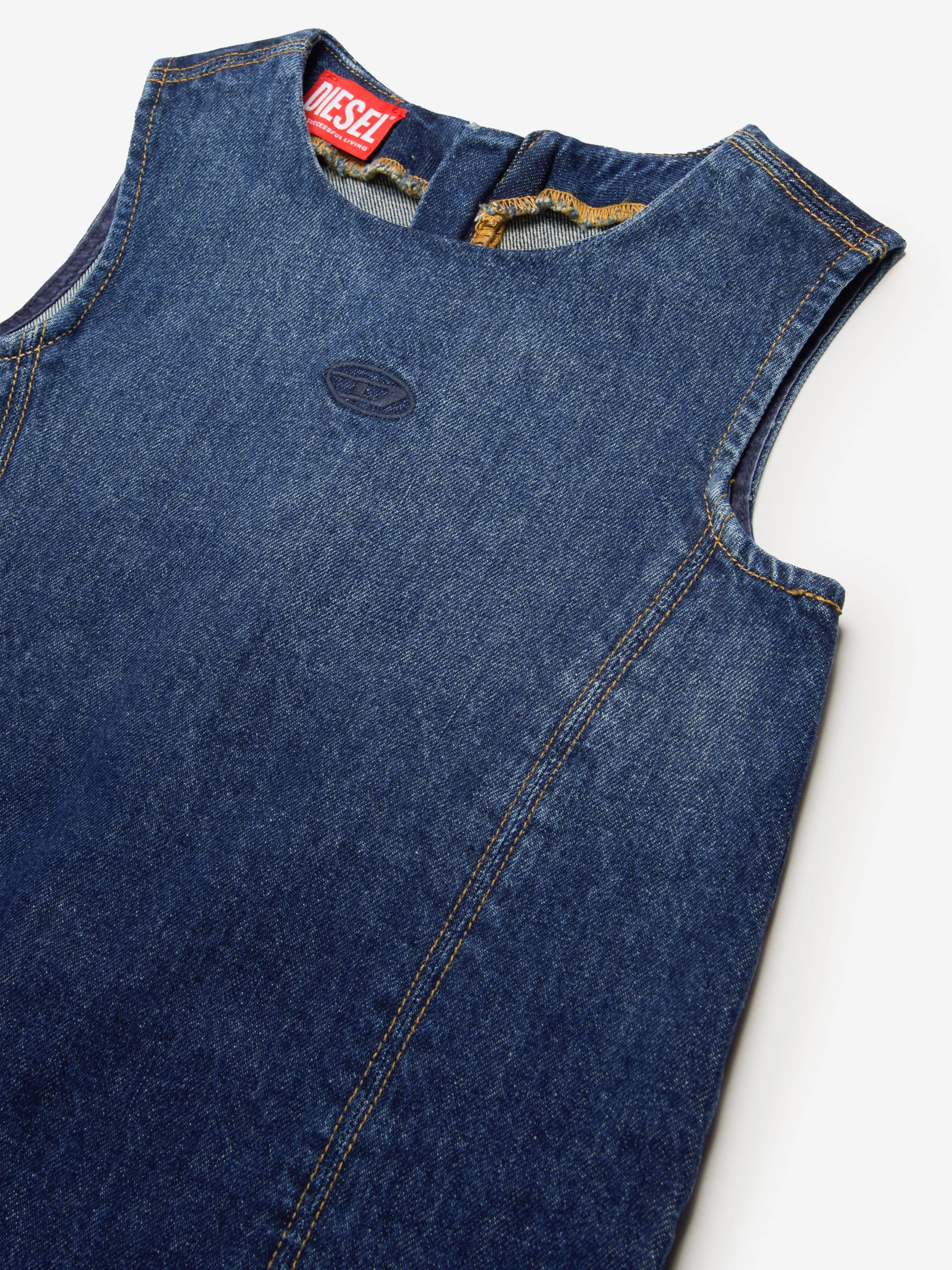 Diesel Girls Destar Denim Dress in Blue